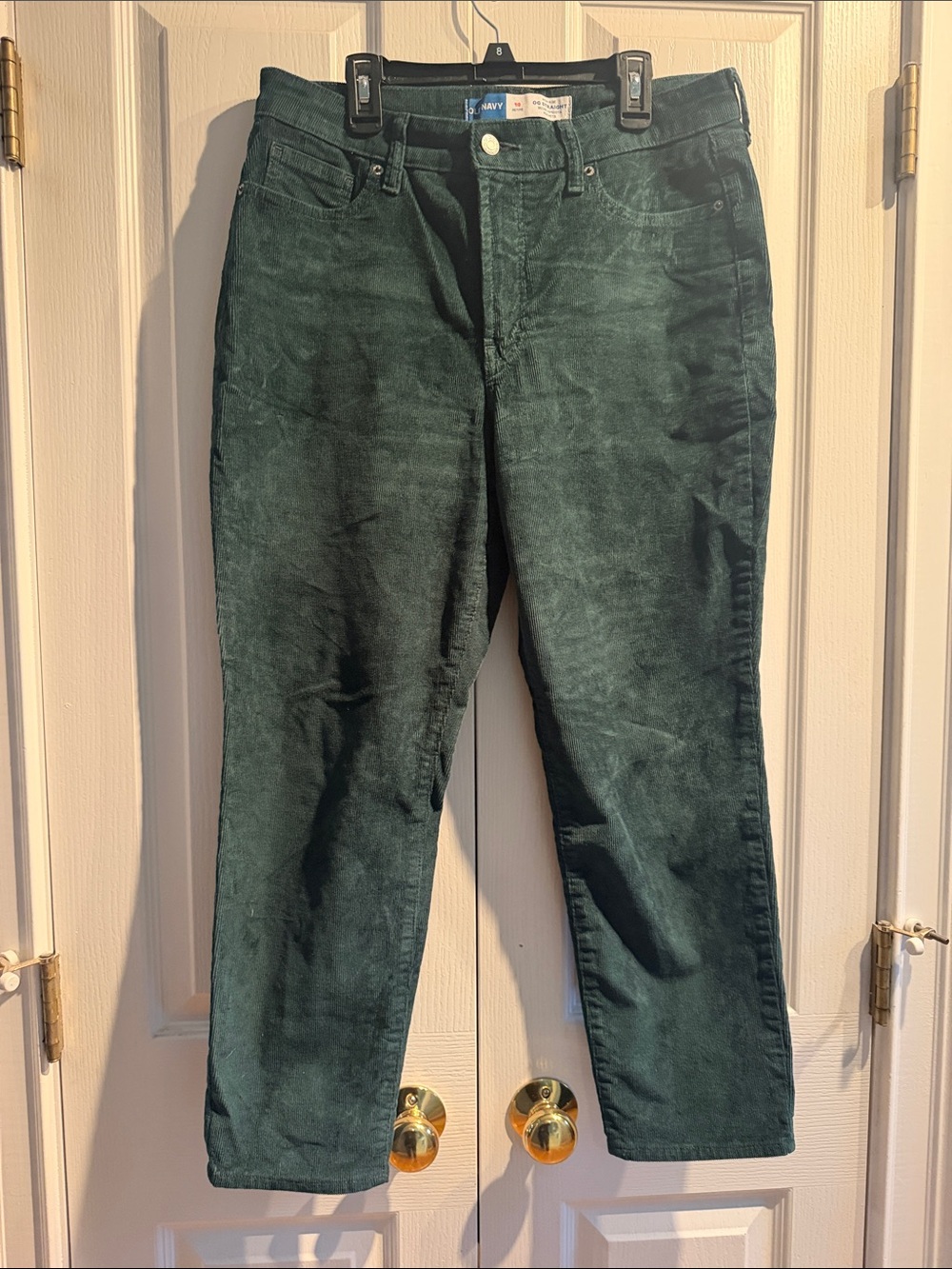 Women's Dark Green Corduroy Jeans